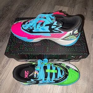 Puma Mens Sneakers in Pink, Blue, and Green